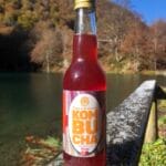 Bouteille de Kombucha hibiscus rose