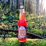 Bouteille de Kombucha hibiscus rose