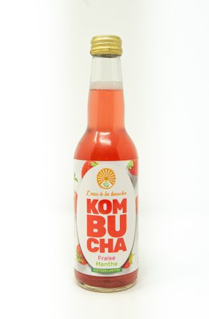 Kombucha bio fraise menthe
