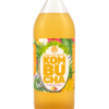 Kombucha Ananas Passion L’eau à la bouche, bouteille 1 L sur fond blanc
