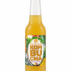 Kombucha Ananas Passion L’eau à la bouche, bouteille 33 cl sur fond blanc