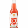 Kombucha Fraise Menthe L’eau à la bouche, bouteille 33 cl sur fond blanc