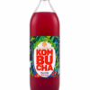 Kombucha Myrtille Sureau L’eau à la bouche, bouteille 1 L sur fond blanc