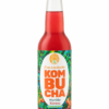 Kombucha Myrtille Sureau L’eau à la bouche, bouteille 33 cl sur fond blanc
